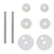 Toilet Seats with Lids 2 pcs MDF Stones