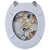 Toilet Seats with Lids 2 pcs MDF Pebbles