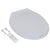 Toilet Seats with Soft Close Lids 2 pcs Plastic White