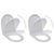 Toilet Seats with Soft Close Lids 2 pcs Plastic White