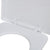 Toilet Seats with Soft Close Lids 2 pcs Plastic White