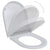 Toilet Seats with Soft Close Lids 2 pcs Plastic White