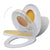 Toilet Seats with Soft Close Lids 2 pcs Plastic White and Yellow