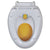 Toilet Seats with Soft Close Lids 2 pcs Plastic White and Yellow