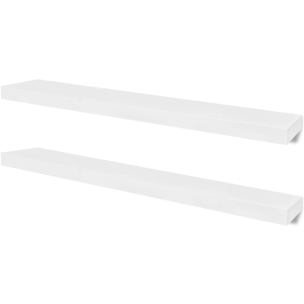 Wall Shelves 4 pcs White 100 cm