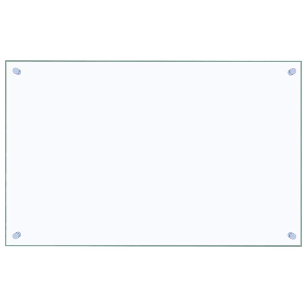 Kitchen Backsplash Transparent 80x50 cm Tempered Glass