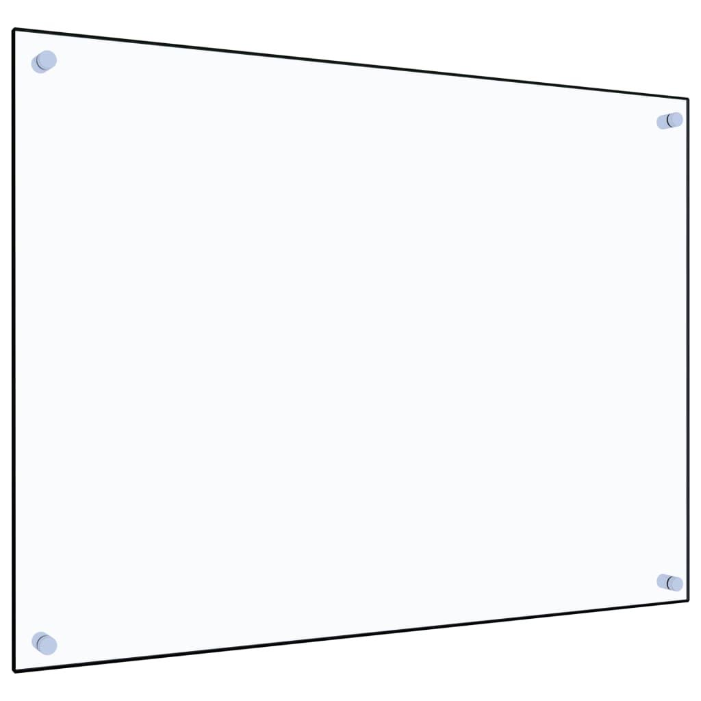 Kitchen Backsplash Transparent 80x60 cm Tempered Glass