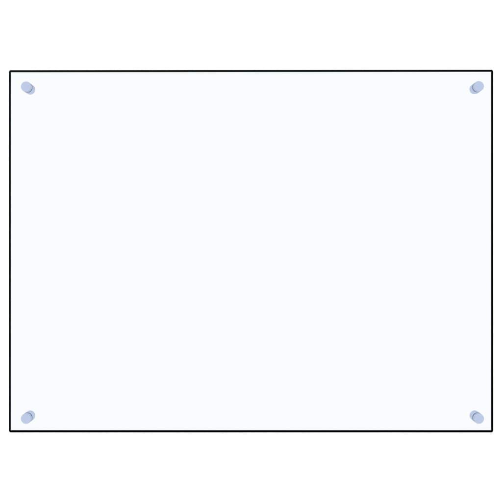 Kitchen Backsplash Transparent 80x60 cm Tempered Glass