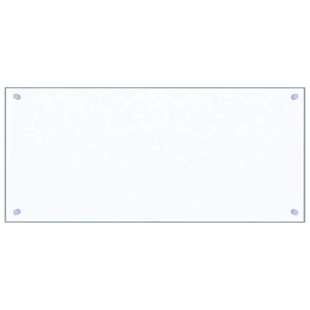 Kitchen Backsplash Transparent 90x40 cm Tempered Glass