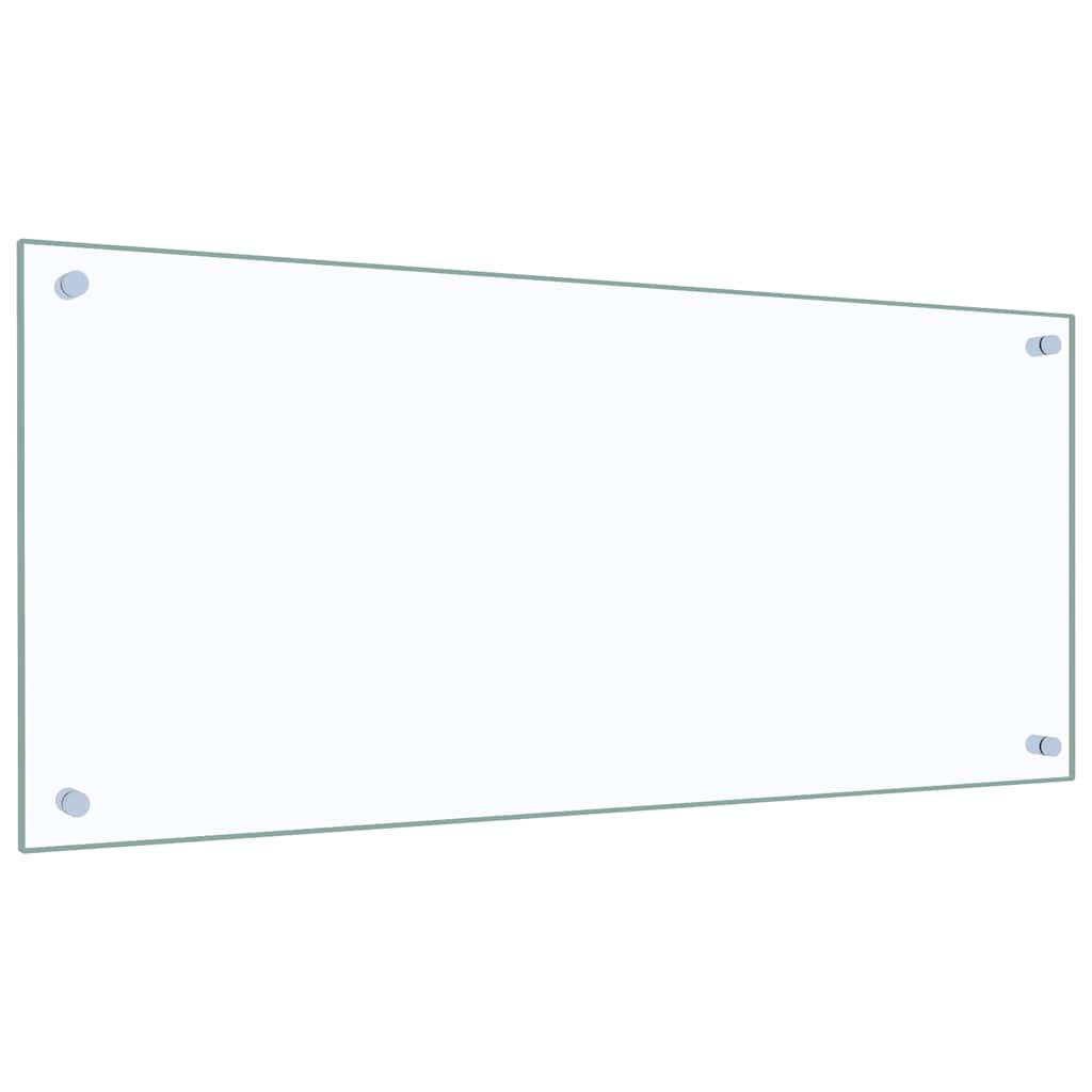 Kitchen Backsplash Transparent 90x40 cm Tempered Glass