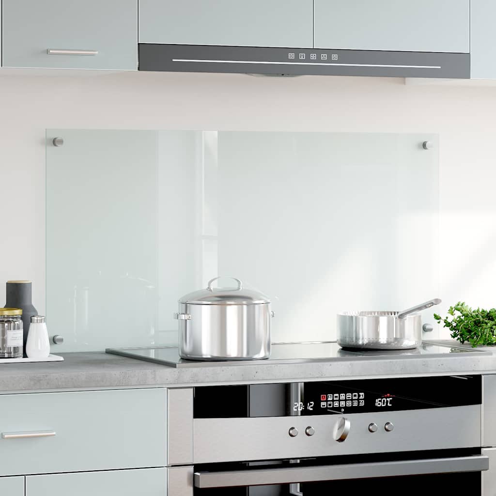 Kitchen Backsplash Transparent 100x50 cm Tempered Glass