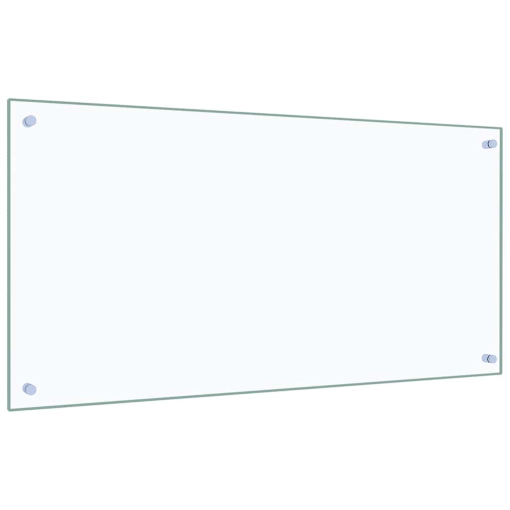 Kitchen Backsplash Transparent 100x50 cm Tempered Glass