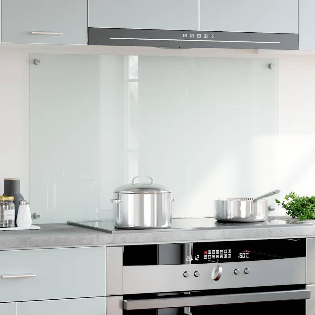 Kitchen Backsplash Transparent 100x60 cm Tempered Glass