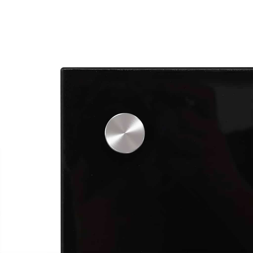 Kitchen Backsplash Black 70x40 cm Tempered Glass