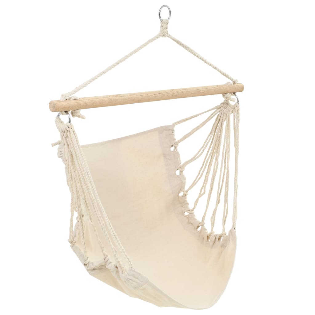 Hammock Chair Cream 100x80 cm