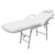 Portable Facial Treatment Chair Faux Leather 185x78x76 cm White