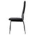 Dining Chairs 6 pcs Black Faux Leather