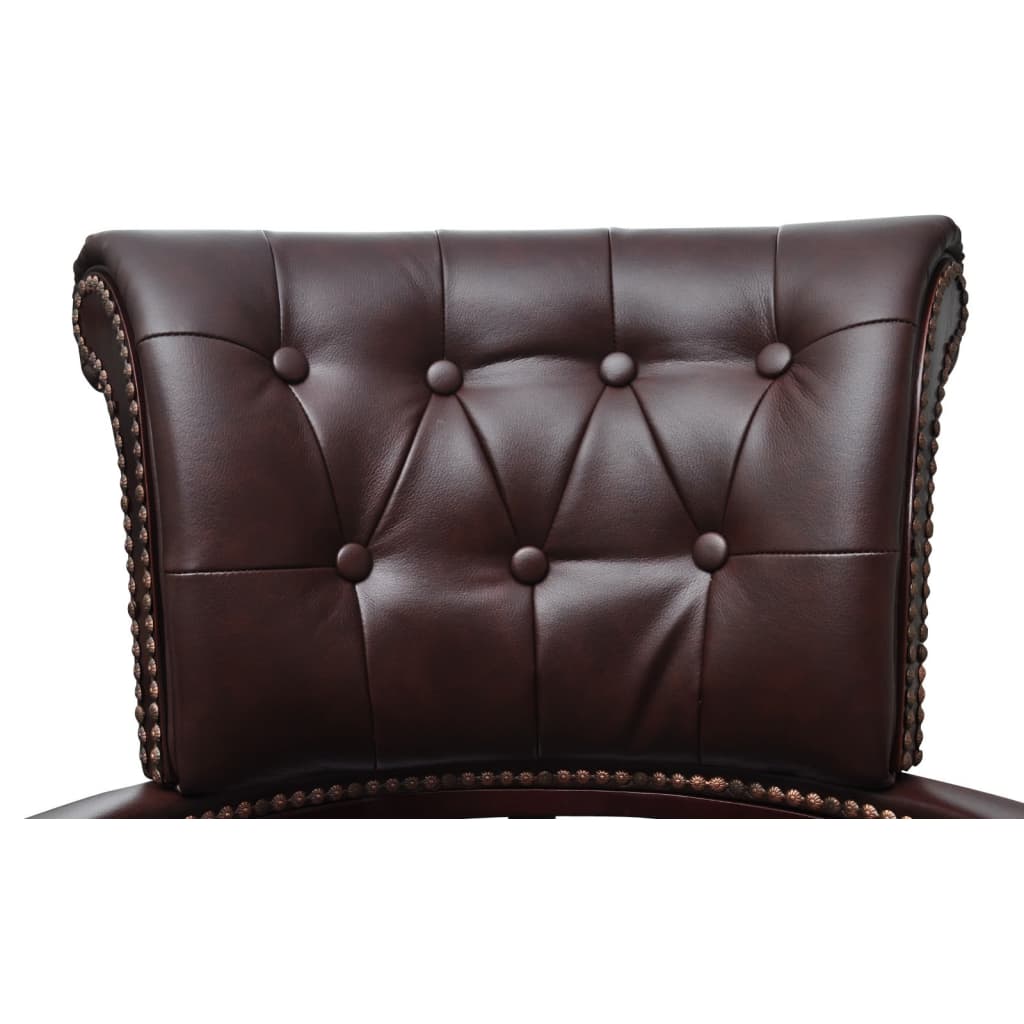 Swivel Office Chair Brown