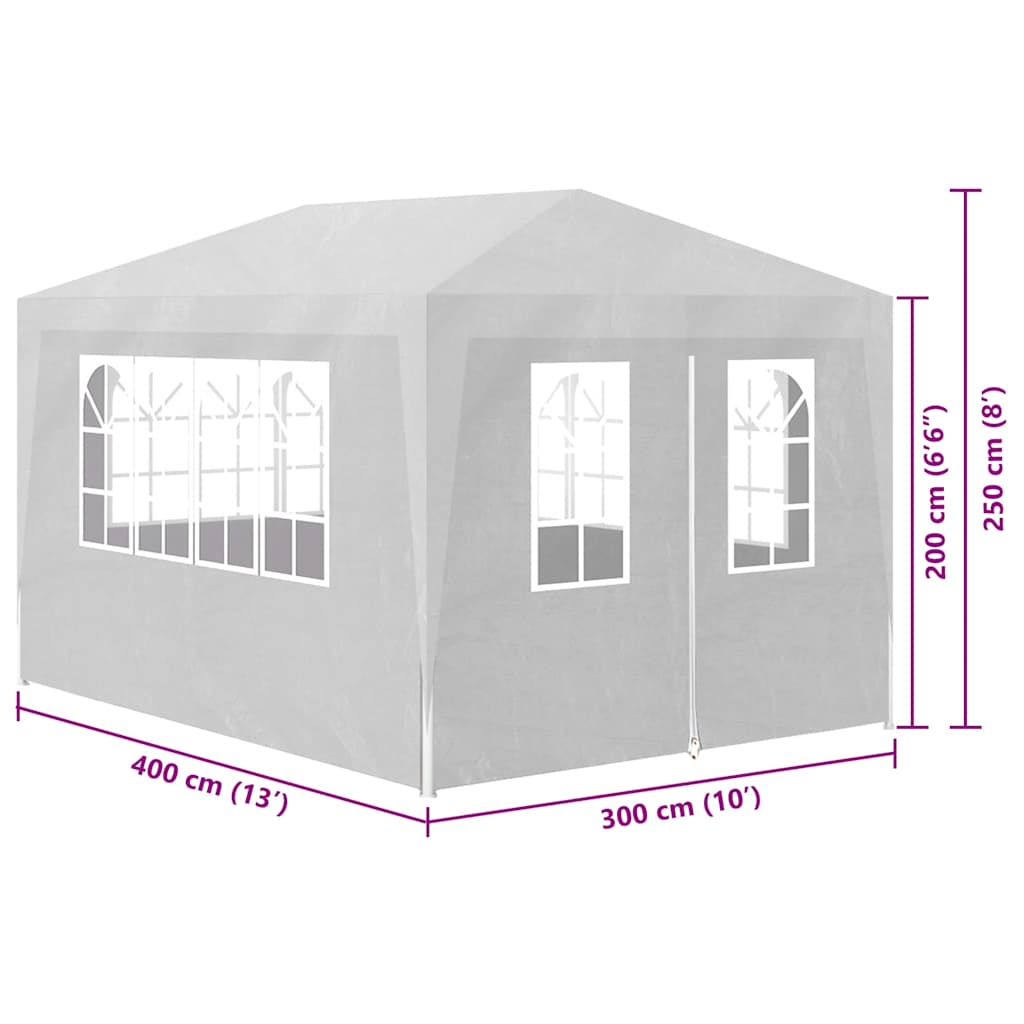 Party Tent 3x4 m White