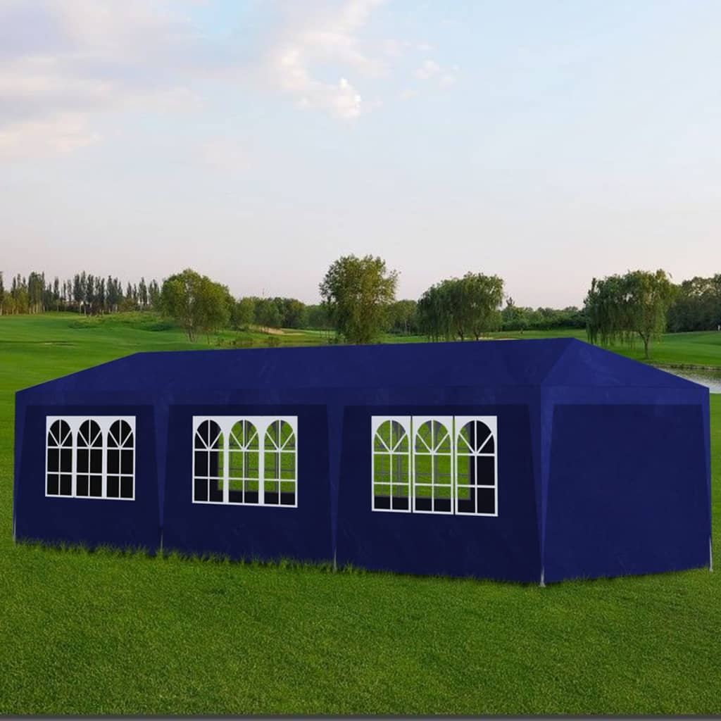 Party Tent 3x9 m Blue