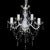 Chandelier 5 Bulbs Transparent