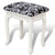 Dressing Stool Black Fabric