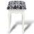 Dressing Stool Black Fabric