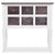 Console Cabinet 6 Drawers Brown and White Wood