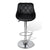 Bar Stools 2 pcs Black Faux Leather