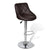 Bar Stools 2 pcs Brown Faux Leather