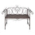 Garden Bench 132 cm Steel Antique Brown