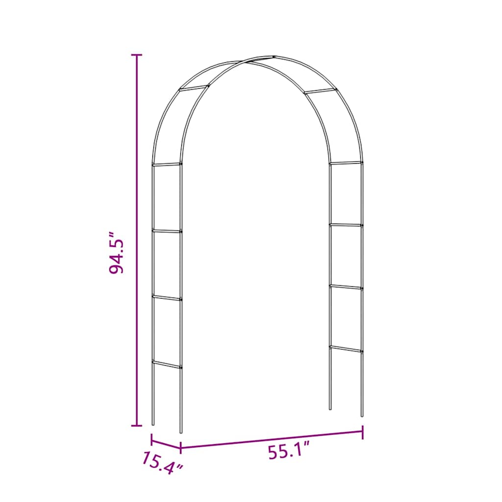 Garden Arch 2 pcs Climbing Plants