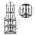 Corner Plant Rack Black