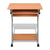 Compact Computer Desk with Pull-out Keyboard Tray Brown