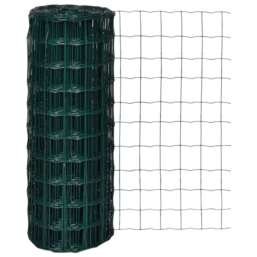 Euro Fence Steel 10x1.0 m Green