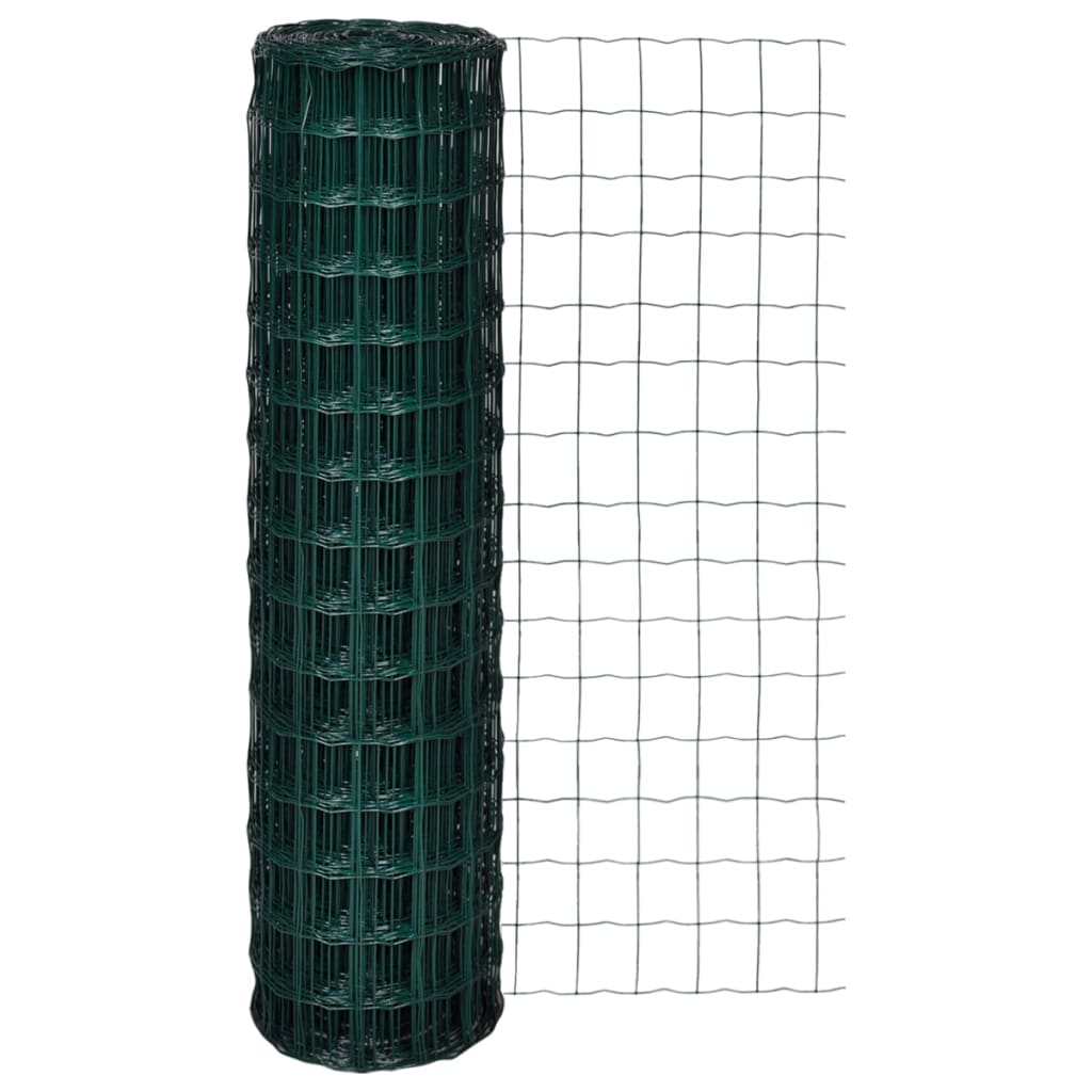 Euro Fence Steel 25x1.5 m Green