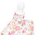 Ladies Bust Display Mannequin Cotton White With Rose
