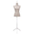 Ladies Bust Display Mannequin Linen With Stripes