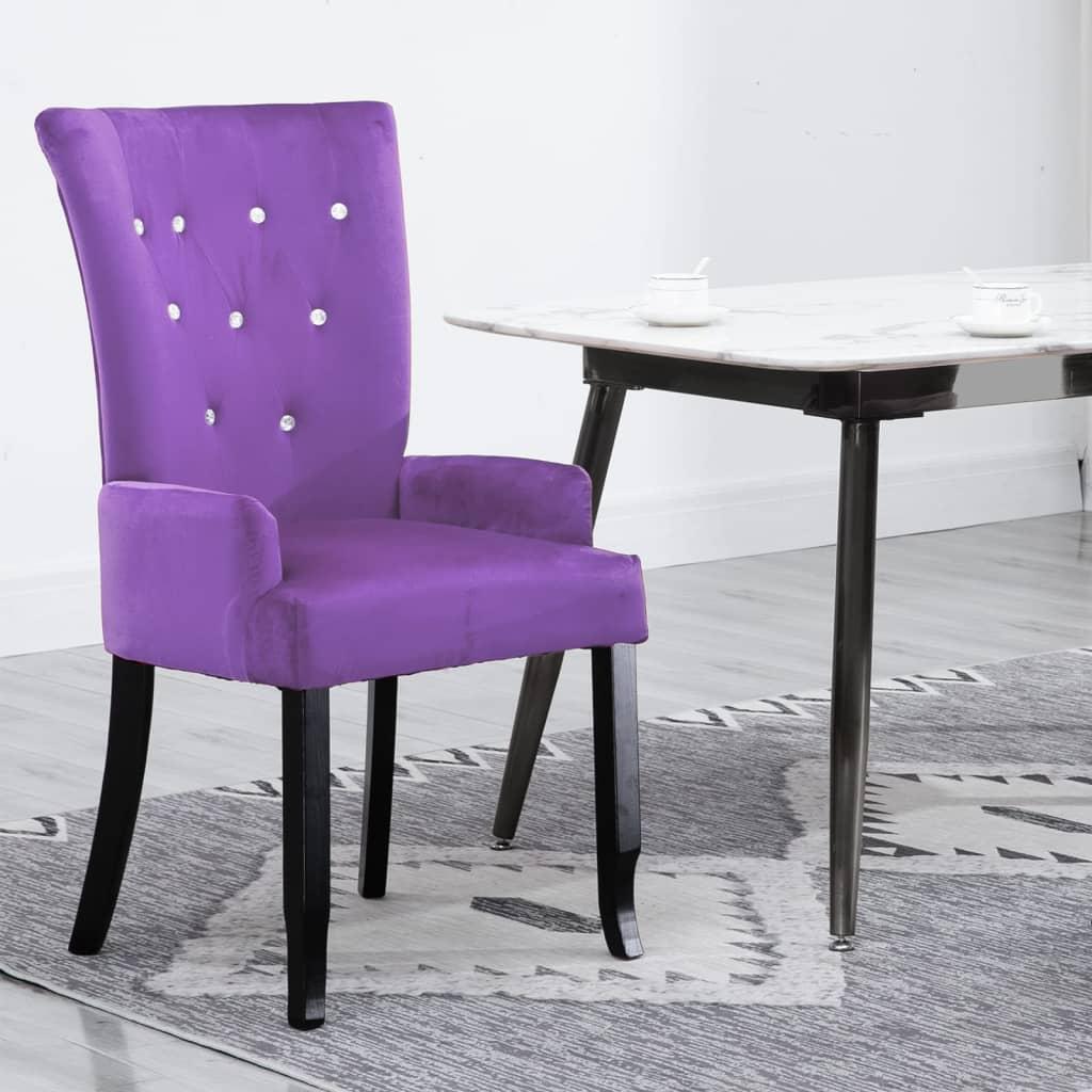 Armchair Purple Velvet