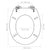 Toilet Seats with Soft Close Lids MDF Black