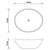Luxury Ceramic Basin Oval-shaped Sink White 40 x 33 cm