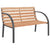Garden Bench 120 cm Wood and Iron