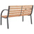 Garden Bench 120 cm Wood and Iron