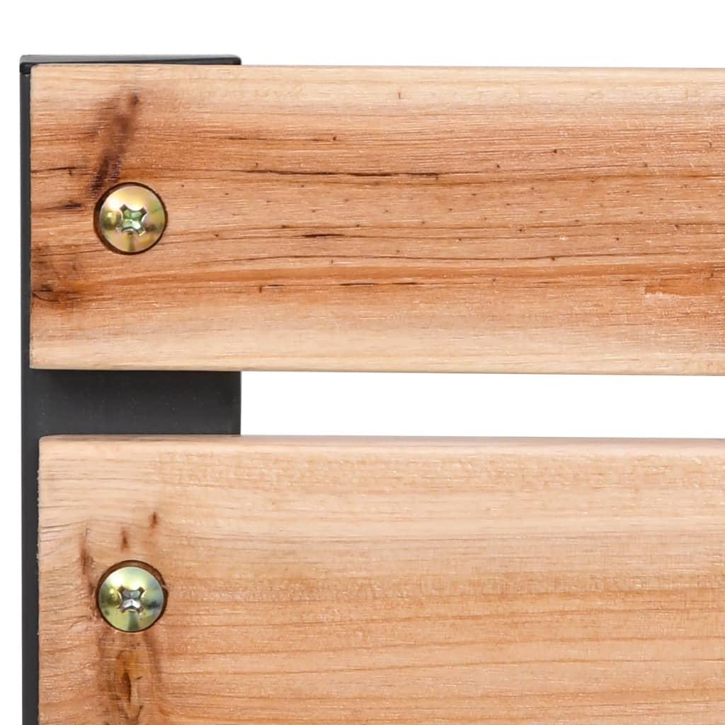 Garden Bench 120 cm Wood and Iron