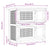 Outdoor Rabbit Hutch Small Animal House Pet Cage 4 Doors Wood