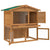 Outdoor Rabbit Hutch Small Animal House Pet Cage 3 Doors Wood