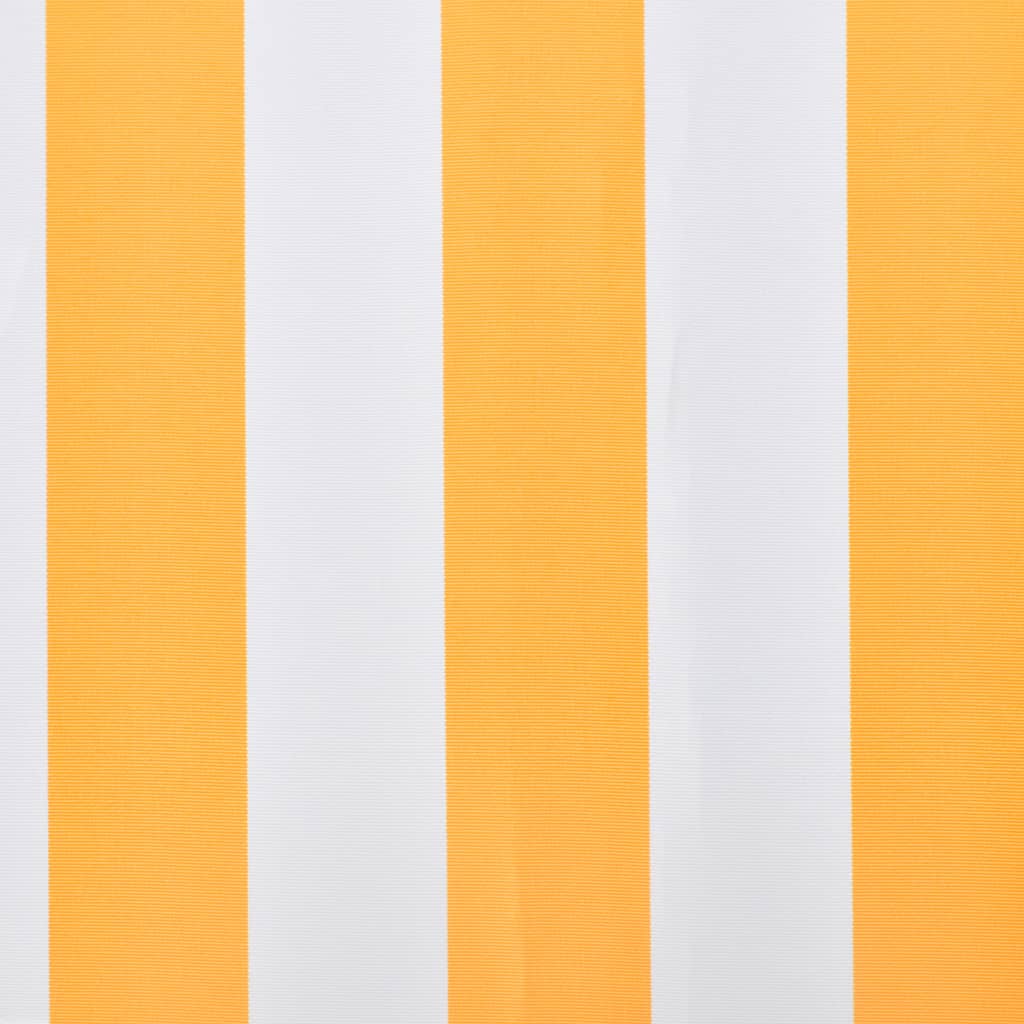 Awning Top Sunshade Canvas Sunflower Yellow & White 3 x 2.5 m