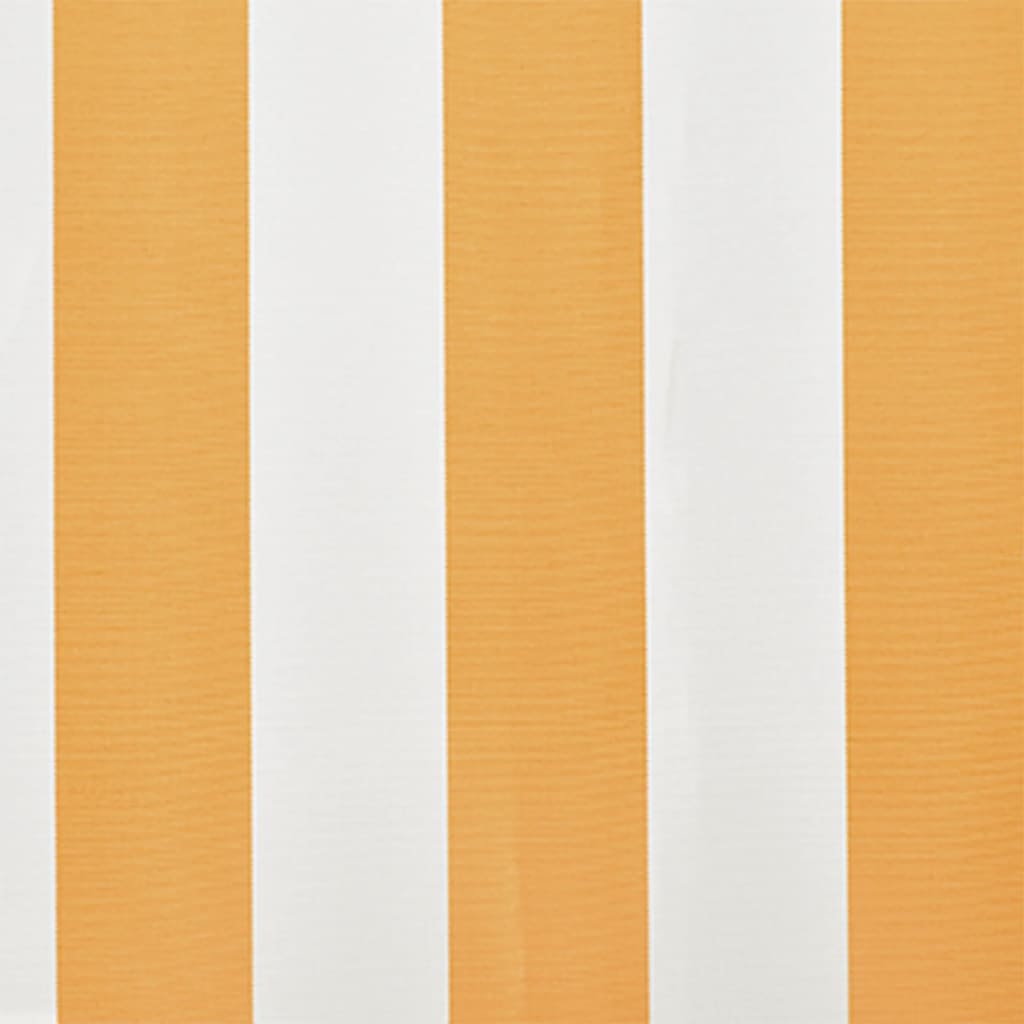 Awning Top Sunshade Canvas Sunflower Yellow & White 4 x 3 m (Frame Not Included)