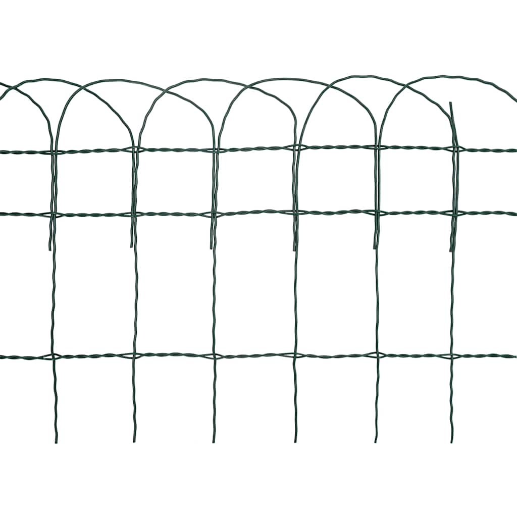 Garden Border Fence Powder-coated Iron 10x0.4 m