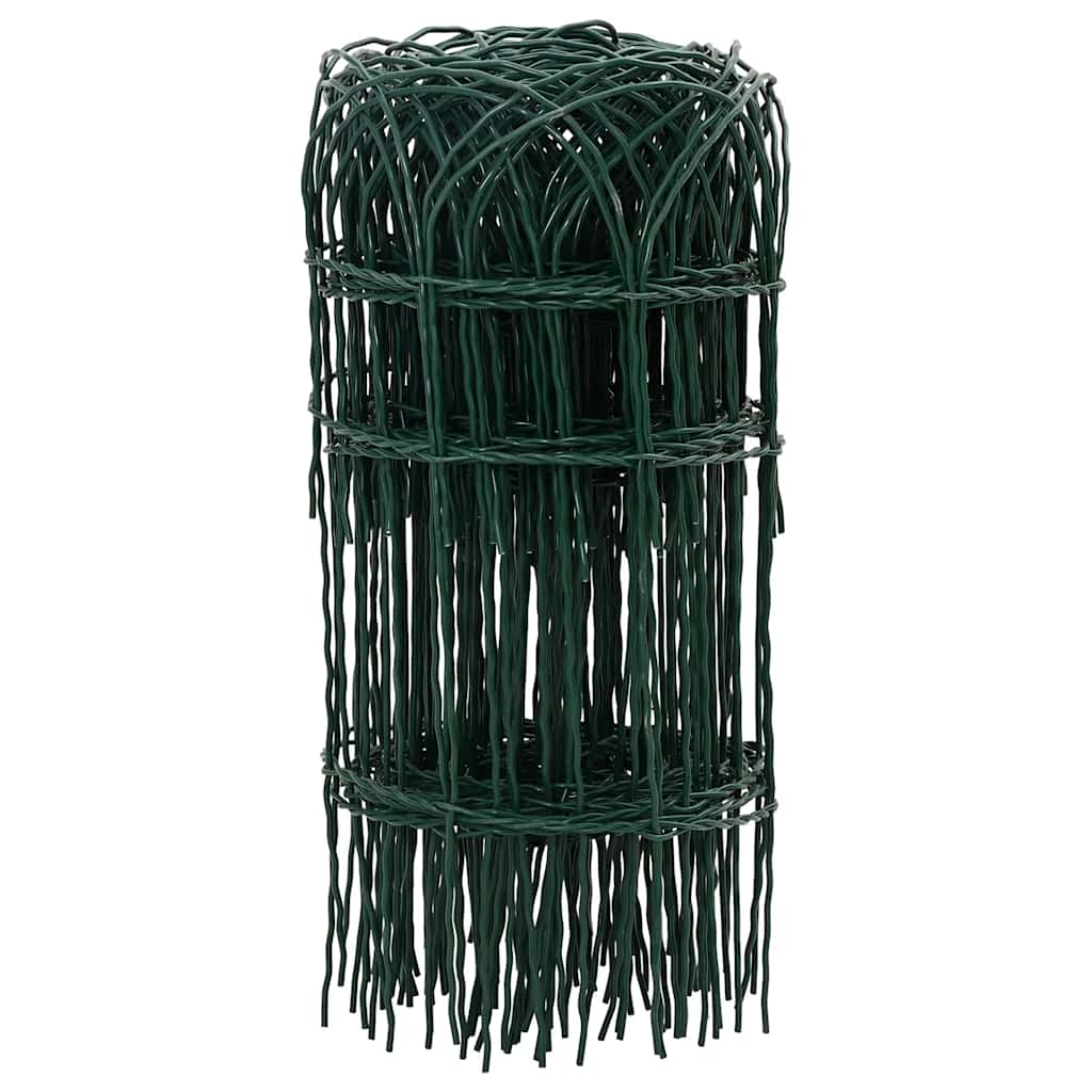 Garden Border Fence Powder-coated Iron 25x0.4 m